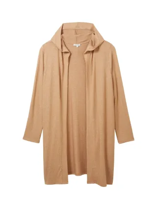 Tom Tailor - Plus Size - Langer Cardigan blush mahogany melange - Gr. - 46