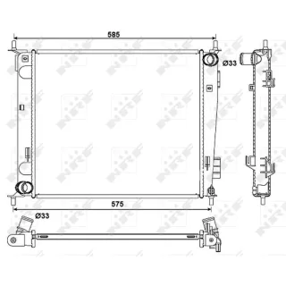 NRF Motork?hler gel?tet Kia Soul 1,6 53057