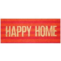 Giftcompany Fußmatte Happy Home 30 x 75 cm, rechteckig