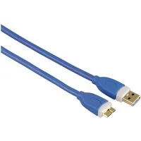Hama HQ 3m USB 3.0 USB-Kabel Micro-USB vergoldet USB-Kabel, USB 3.0 Typ A,USB 3.0 Typ B, USB 3.0 Typ A,USB 3.0 Micro-B, Keine (300 cm), USB 3.0 Anschluss-Kabel, USB-3.0 Micro-B-Stecker Adapter-Kabel