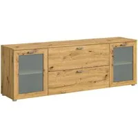 xonox.home Lowboard, Artisan Eiche Nachbildung Melamin Modern 180x62x37 cm