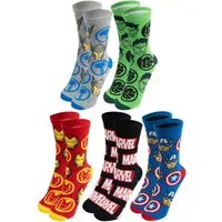 United Labels® Socken Marvel Socken Sneaker Strümpfe (5er Pack) 40-45