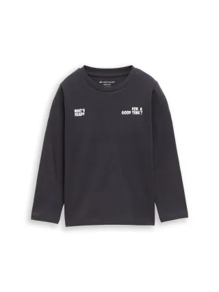 tom tailor kids - Langarmshirt mit Print coal grey - Gr. - 98