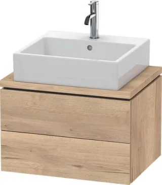 Duravit L-Cube Konsolen-Waschtischunterbau wandhängend compact 620x477x400 Front: Ei LC580505555