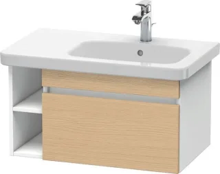 Duravit DuraStyle Waschtischunterbau wandhängend Natur Eiche & Weiß Matt 730x448x398 mm - DS63930301 DS639303018