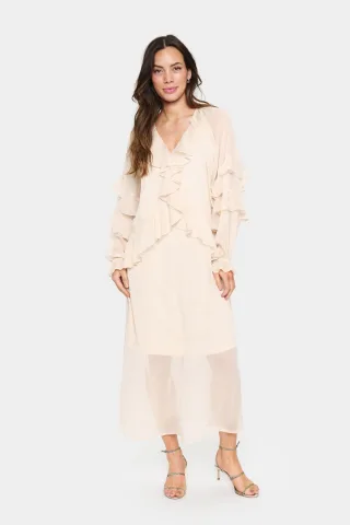 Kleid Lockere Passform offwhite