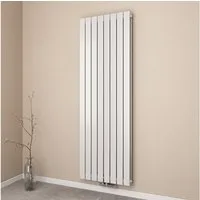 EMKE Heizkörper Flach Vertikal Doppellagig Design Paneelheizkörper Höhe: 160/180cm, 2166W für 20qm Raum Mittelanschluss Weiß