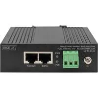 Gigabit EthernetPoE Injektor, Industriell, PoE-Injektor schwarz