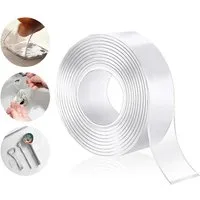 Dorzu Doppelklebeband Nano Power Tape: Transparentes, ultrastarkes, doppelseitiges Klebeband (Nano-Tape-Set, 1x Nano Tape) Superhaftendes, rückstandsloses Nano-Klebeband