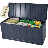 GarPet Gartenbox Gartenbox Wetterfest Kissen Garten Auflagen Box Kiste Wasserdicht 350L