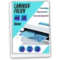 MK Vertriebs KG Schutzfolie 100 Laminierfolien DIN A3/A4/A5/A6, 80/100/125/175/250 mic, Ausführung wählbar