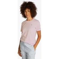 Tommy Hilfiger T-Shirt REG CONTRAST FLAG SS TEE mit Logostickerei