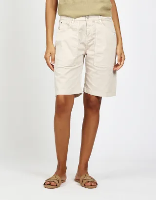 GANG Damen Shorts 94NICA WORKER SHORTS - loose fit Hose asparagus