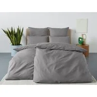 OTTO home Bettwäsche Sari2 in Gr. 135x200 oder 155x220 cm, Seersucker, 2 teilig, aus Baumwolle, uni Bettwäsche in Seersucker Qualität ideal für Sommer
