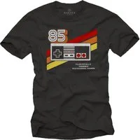 MAKAYA Print-Shirt Herren Vintage Gamer PC Computer Motiv Nerd Geschenke Geek Funshirt mit Druck