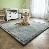 Vimoda Kinderteppich Spielmatte, Krabbelmatte, [3 cm] rutschfest weich & dick, rechteckig, Höhe: 30 mm, Krabbelmatte Baby, kinderzimmer, Spielzimmer