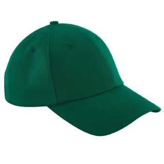 Beechfield Unisex Authentic 6 Panel Baseball Kappe (Flaschengrün)