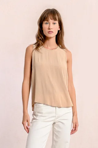 molly bracken - Ärmelloses Oberteil beige - Gr. - L