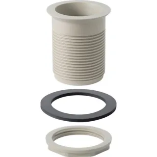 Geberit Ablaufventil mit Rg 60 x 1/8 grau für Chromstahlbecken PP 352328081