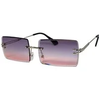 salazar.plus Sonnenbrille Randlos Rechteckig Unisex Rahmenlos Damen Herren leichte Brille
