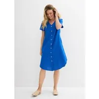bonprix Blusenkleid aus Baumwolle, in A-Linie, mit seitlichen Eingriffstaschen