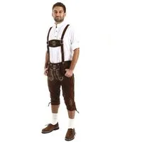 Almbock Trachtenlederhose Trachtenlederhose Herren Kniebund, Lederhose Tracht Oktoberfest (1-tlg)
