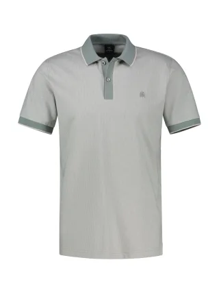 LERROS - POLO-KNOPF storm grey - Gr. - L