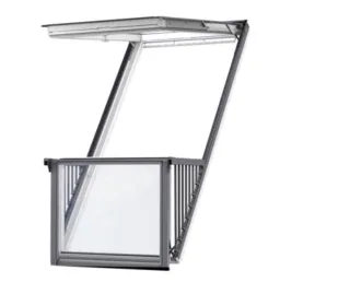 Velux Balkonfenster Cabrio GDL 2066 Energie Plus Weiß 94 x 252 PK19