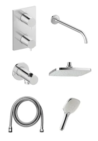 Damixa Pine HS 1 – Unterputz Duschsystem, chrom, 571620000 571620000