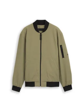 Denim Tom Tailor - Bomberjacke aus wasserabweisendem Material tree moss green - Gr. - M