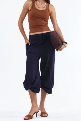 Damen Sweatpants aus Baumwollmischung mit geradem Bein