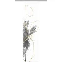 HOME WOHNIDEEN Schiebegardine 84056 SIGNA Schiebegardine, rec. Polyester, 245x60 cm, halbtransparent (1 St), Paneelwagen, transparent, Polyester (recycelt) Polyester