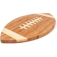 40YARDS Frühstücksbrett American Football Brettchen für Frühstück, Abendbrot, Schneidebrett, Bambus-Holz, (30 x 17 cm)