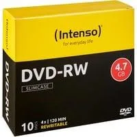 DVD-RW 4,7 GB, DVD-Rohlinge 4fach, 10 Stück