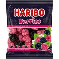 HARIBO Süßigkeit, Haribo Berries beliebte Himbeeren mit einem softem Geleekern 175g