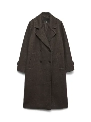 VERO MODA - VMEVA LONG COAT NOOS Chocolate Torte - Gr. - S