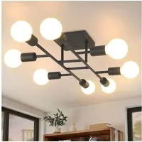 ZMH Deckenleuchte vintage Deckenlampe E27 Wohnzimmer 8 Flammige retro, ohne Leuchtmittel
