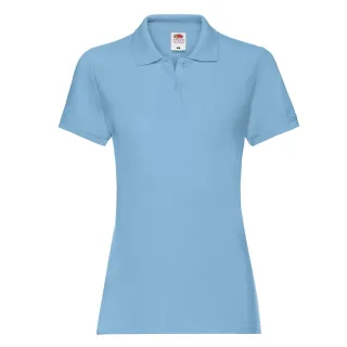 Fruit of the Loom - "Premium" Poloshirt für Damen (Himmelblau)