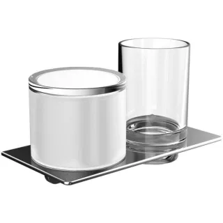 Emco Art Flüssigseifenspender/Glashalter 163100102 chrom