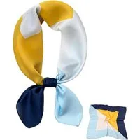 Zaewry Seidentuch Stirnband Quadratischer Haar-Bandanas-Schal für Damen