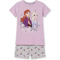 Disney Schlafanzug Disney Die Eiskönigin Kinder Mädchen Schlafanzug Pyjama Shirt Shorts (1 tlg) Gr. 122 bis 140