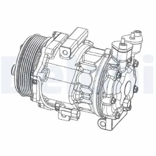 Delphi Klimakompressor Ford Transit 2,2 2,4 TDCi