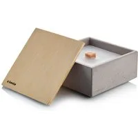 beske Outdoorkerze Betonfeuer® - Meru mit Dauerdocht, Wachsrecycling mit besonderem Ambiente und nachhaltigem Dauerdocht