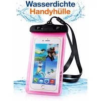 Illes-Laedchen Handyhülle wasserdichte Handyhülle Smartphone Schutzbeutel Handytasche, Universal - IPX8 - 7 Farben zur Auswahl - bis 6,7 Zoll Smartphonegröße