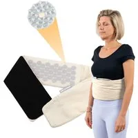 NEOLYMP Shiatsu-Massagegürtel Akupressurgürtel - Anpassbarer Lendengürtel, Akupressurmatte, Massage, Massagegürtel - Vielseitige Stimulation - waschbar - Nagelmatte Rücken, Akupunktur Gürtel - Umweltfreundlich, verstellbarer Klettverschluss