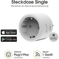 XLAYER WLAN-Steckdose WLAN XLayer Smart Echo Single Weiß