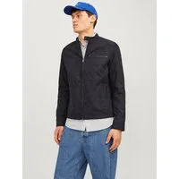 Jack & Jones Bikerjacke JJEDYLAN mit wasserabweisender Funktion unifarben, modisch, regular fit, Polyester