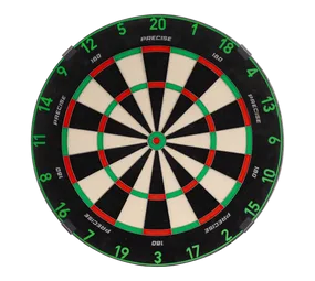 Precise 180 Endorphine Steeldartboard mit Nummernring - Emerald Green