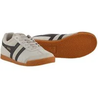 Gola Harrier Suede-Leder hellgrau/dunkelbraun/hellgrau Herren Sneaker