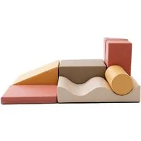 IGLUSoftplay IGLU SET 34 Discoverer - Pastell/Beige/Grün/Honig Schaumstoffbausteine Spielbauklötze, Material: Polyethylen-Schaumstoff, Hergestellt in Lettland (EU)